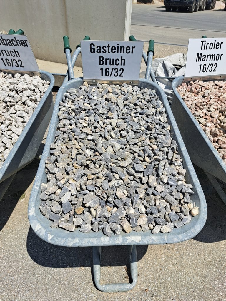 Gasteiner Bruch in einer Schiebetruhe